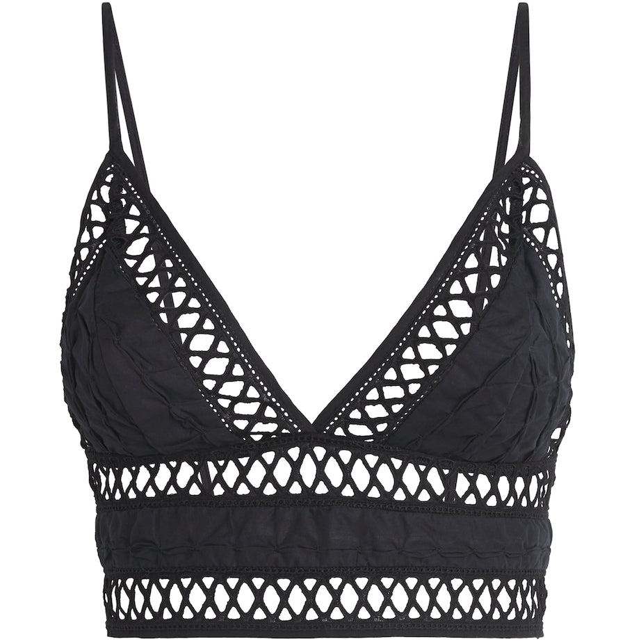 Green Netted Bralette Top