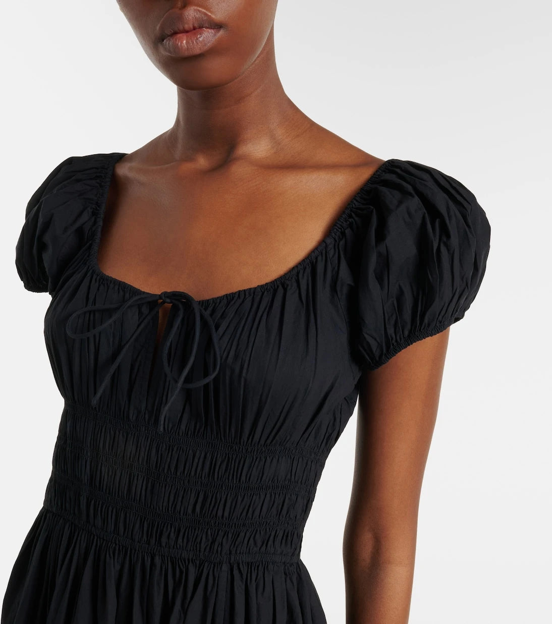 Dôen - Quinn gathered cotton midi dress