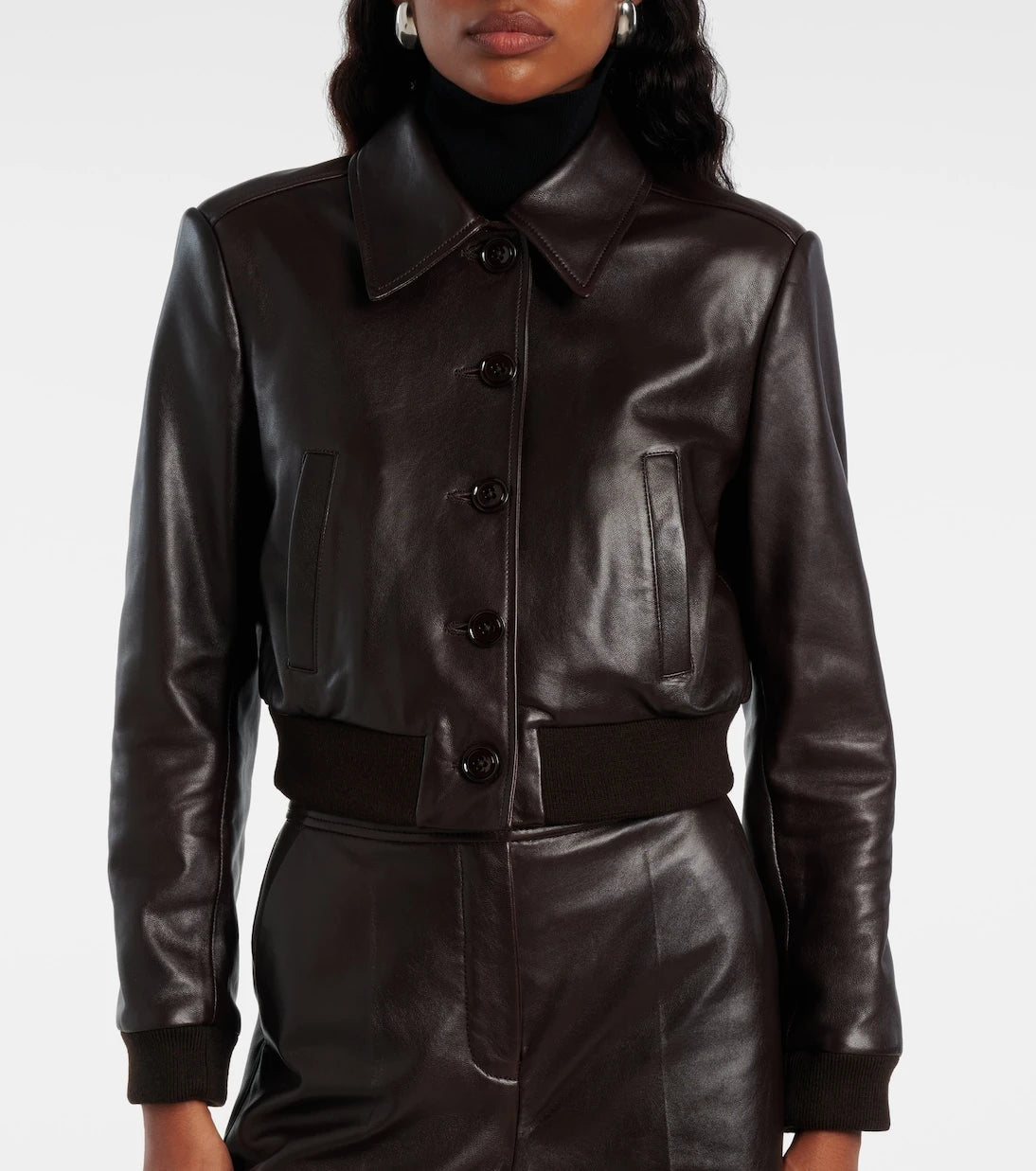 Dorothee Schumacher - Sleek Statement cropped leather jacket