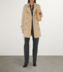 Burberry Yellow Gabardine Chelsea Short Trench Coat