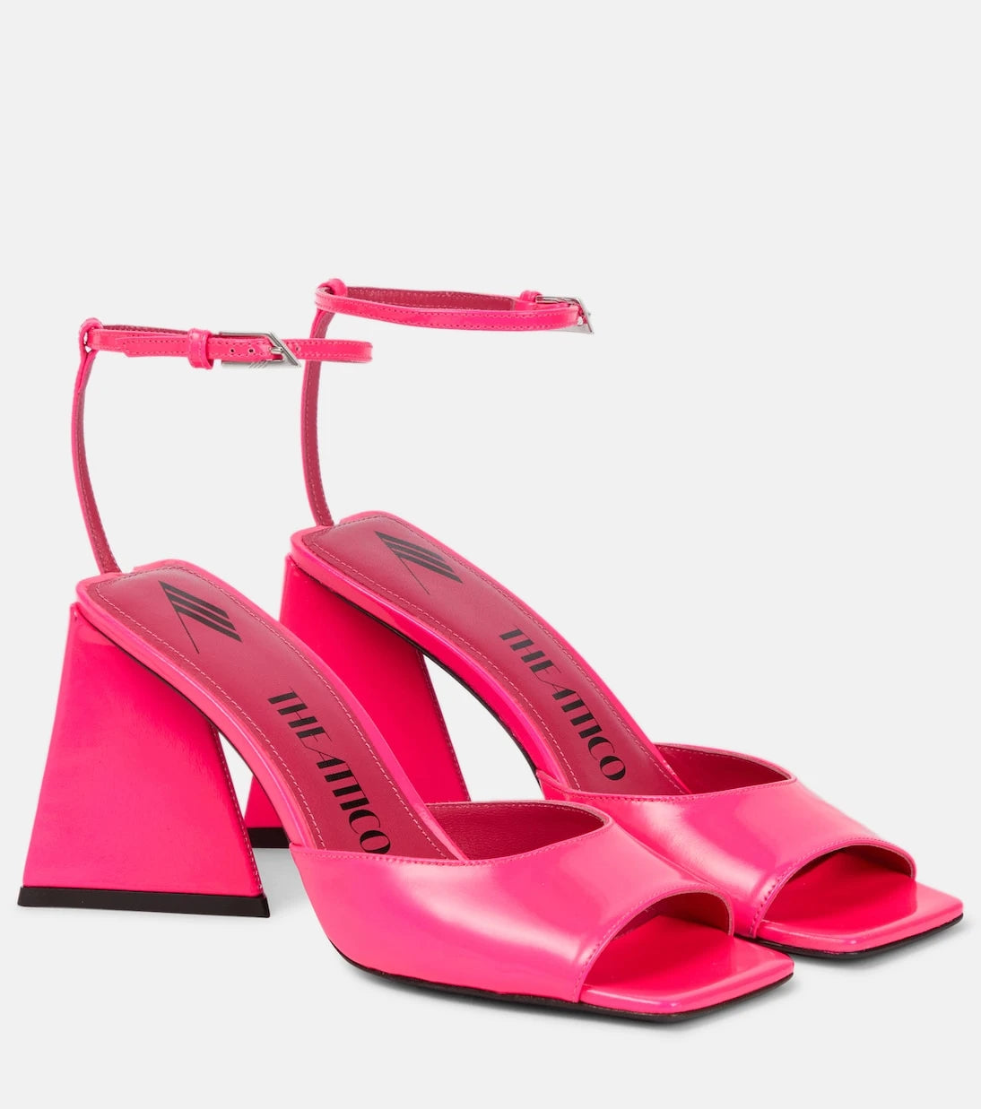 The Attico - Piper 85 patent leather sandals