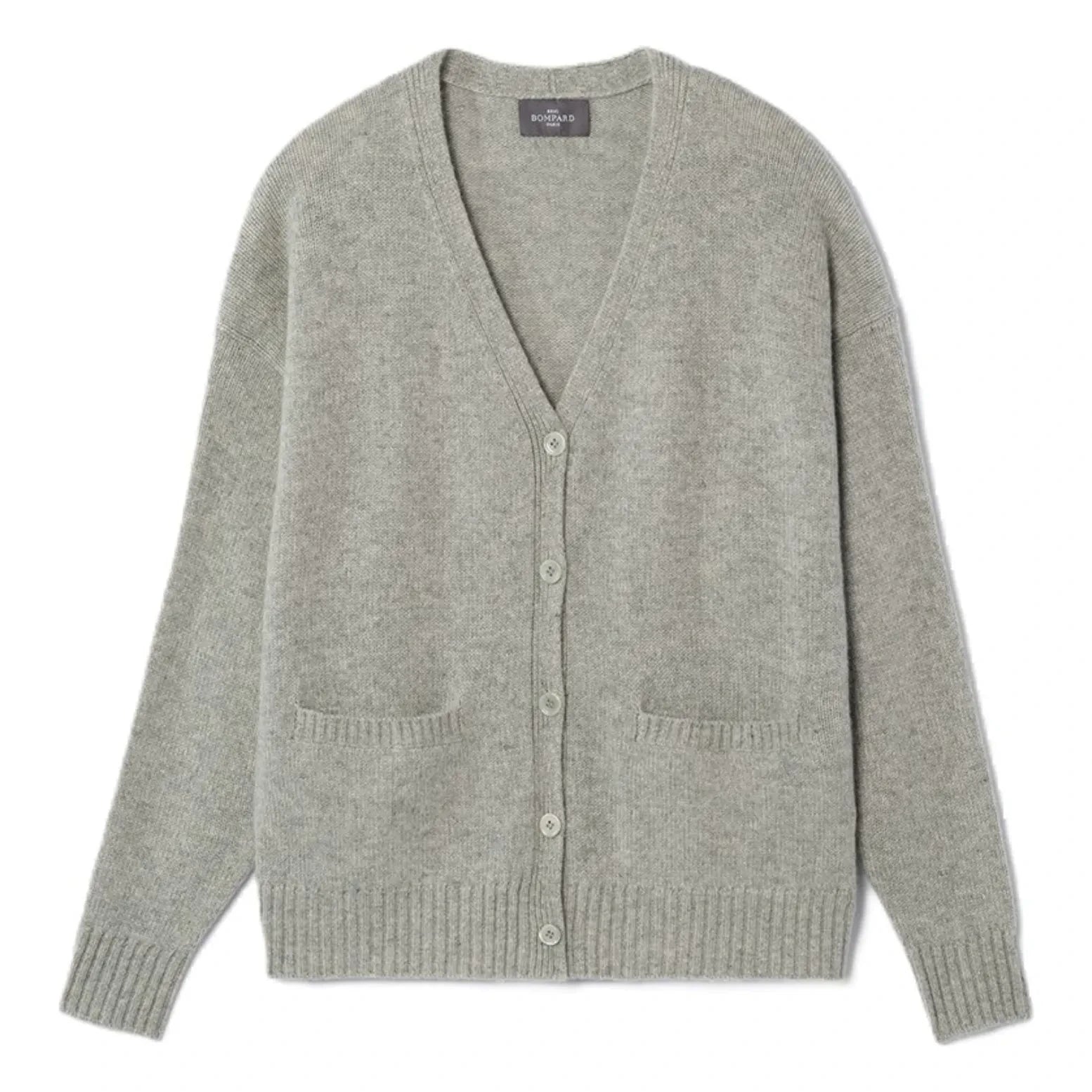 Bompard - Oversize Cashmere Vest | Silver grey