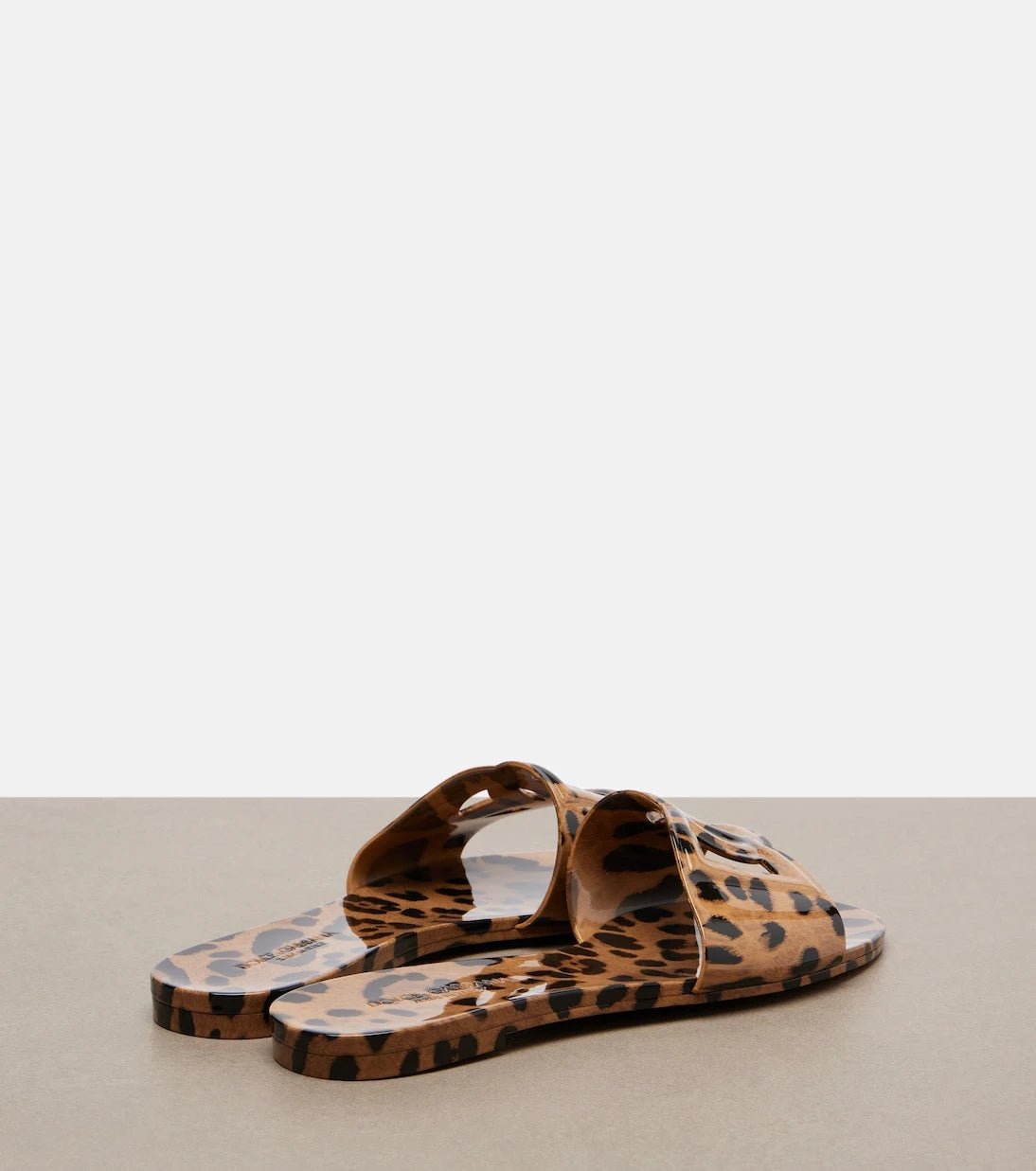 Dolce&Gabbana - DG leopard-print slides