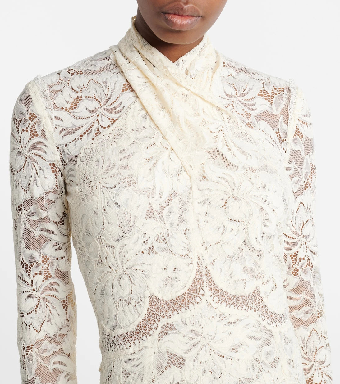 Rabanne - Lace maxi dress