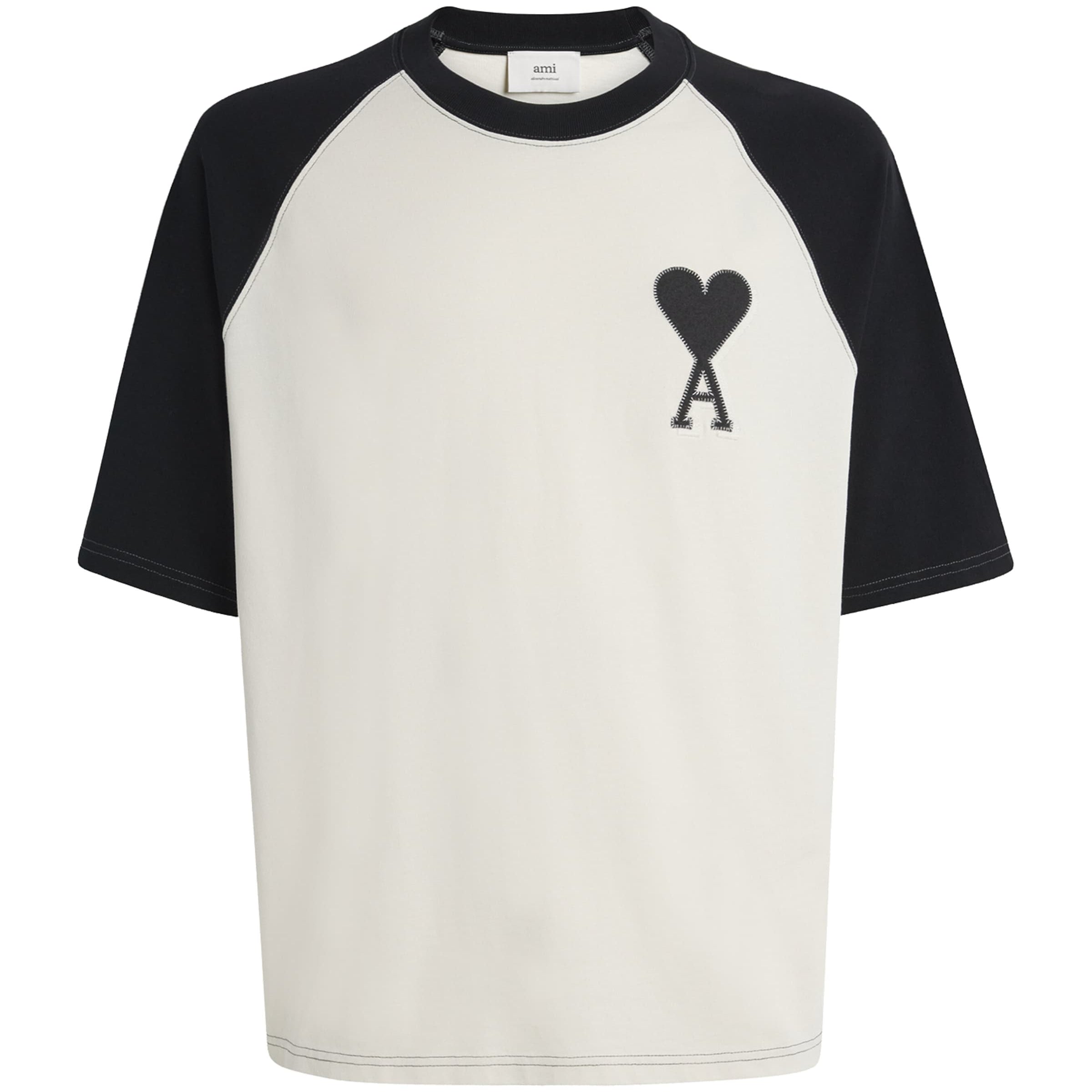 Cotton Two-Tone Ami de Coeur T-Shirt