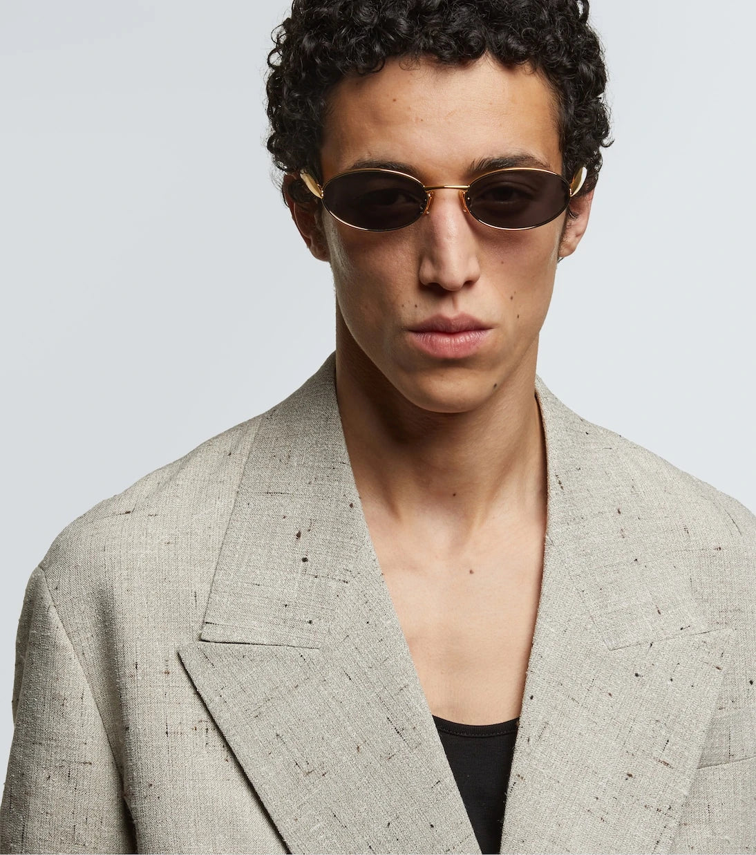 Bottega Veneta - Sardine oval sunglasses