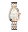 Bvlgari Stainless Steel, Rose Gold and Diamond Serpenti Seduttori Watch 34mm