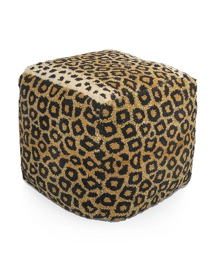 Doing Goods Leopard Puf 50 x 50 x 50 cm