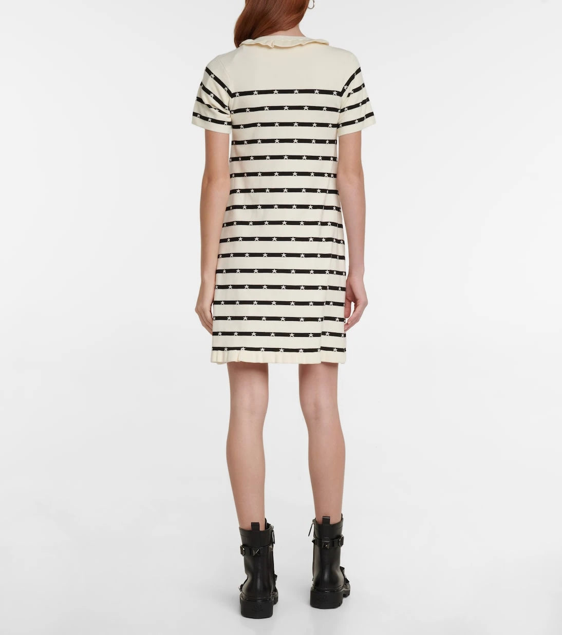 REDValentino - Striped Intarsia minidress