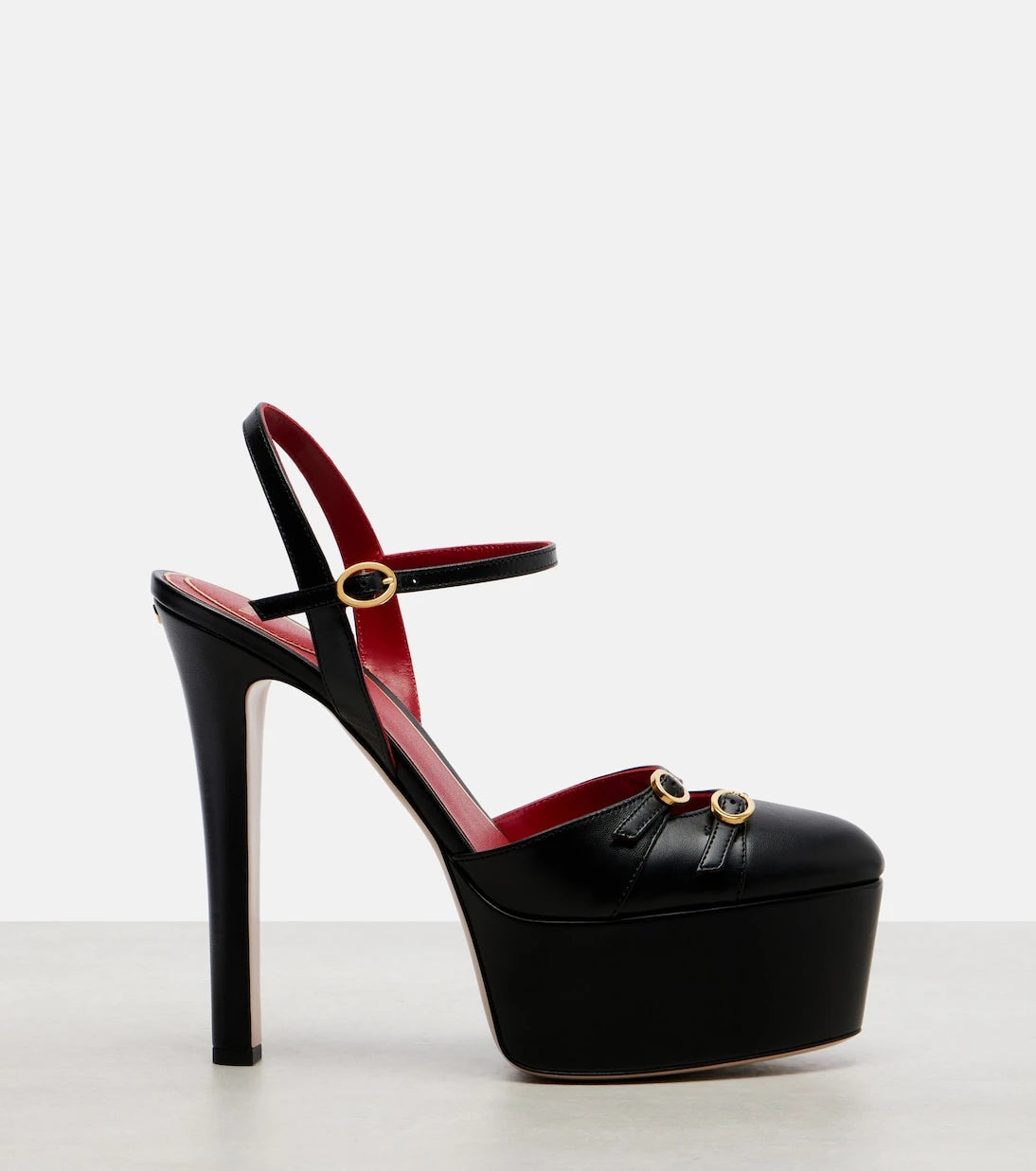 Valentino Garavani - Crasher 145 deri platform topuklu ayakkabılar