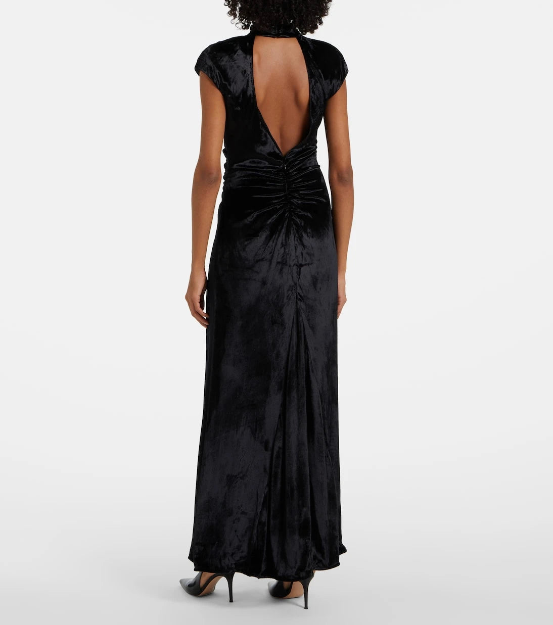 Staud - Tina ruched velvet gown