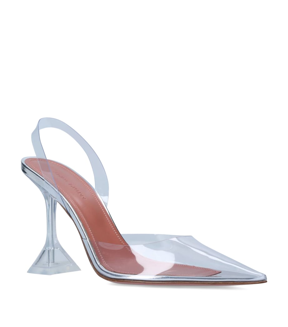 Amina Muaddi Multi Holli Glass Slingback Pumps 95