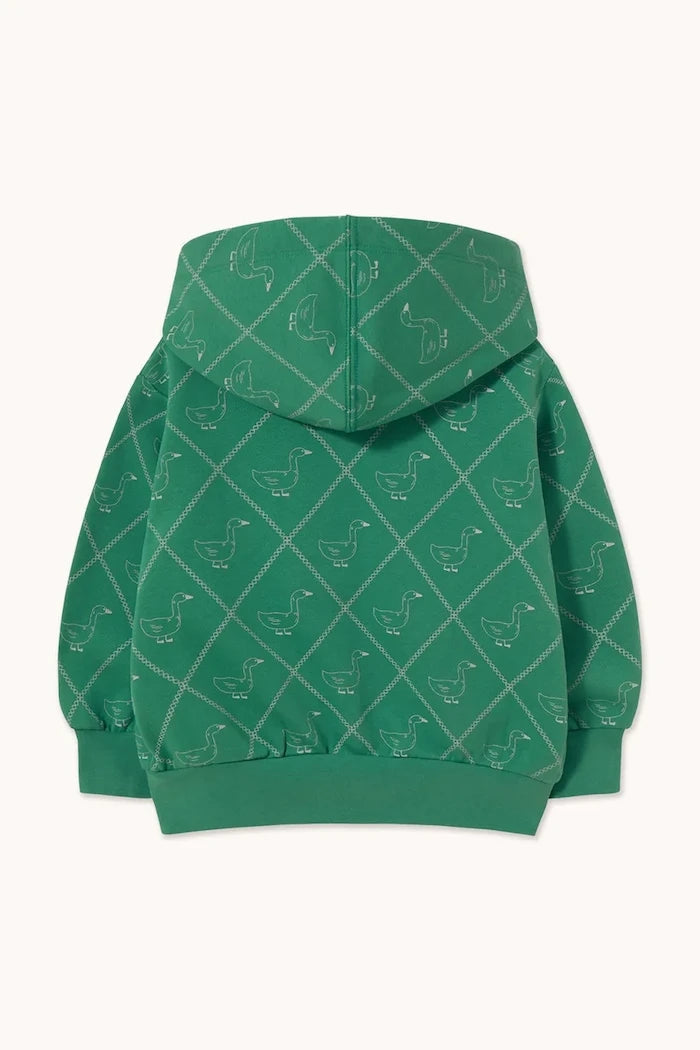Çocuklar için pamuklu kapüşonlu ve fermuarlı GEESE HOODIE sweatshirt
