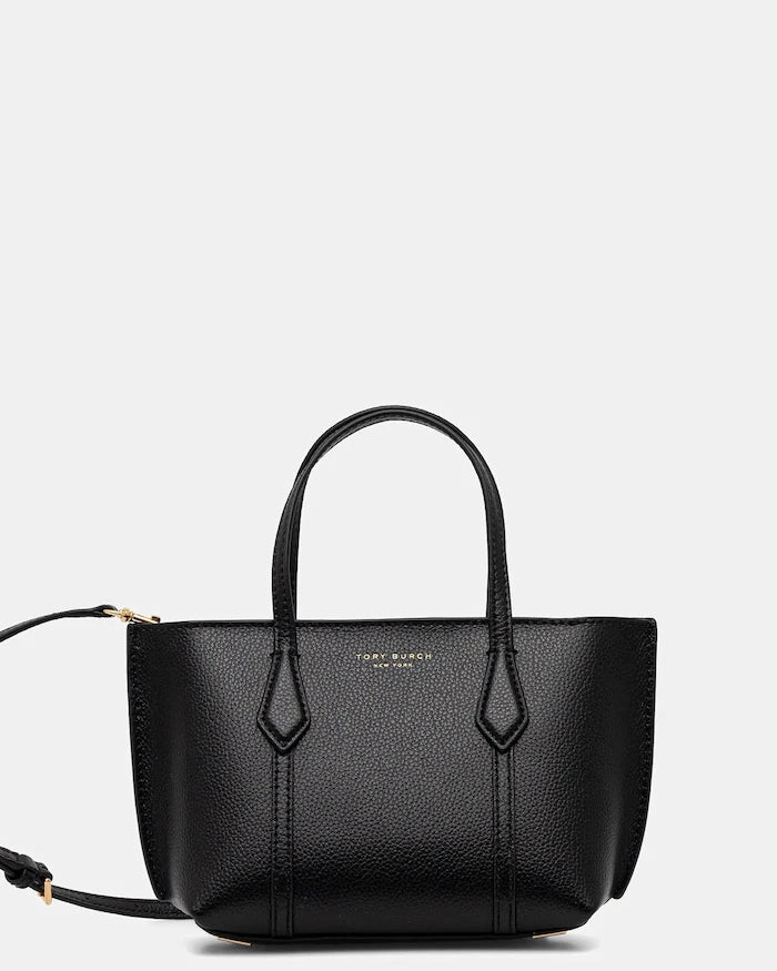 Кожена чанта Tory Burch Perry Mini Tote