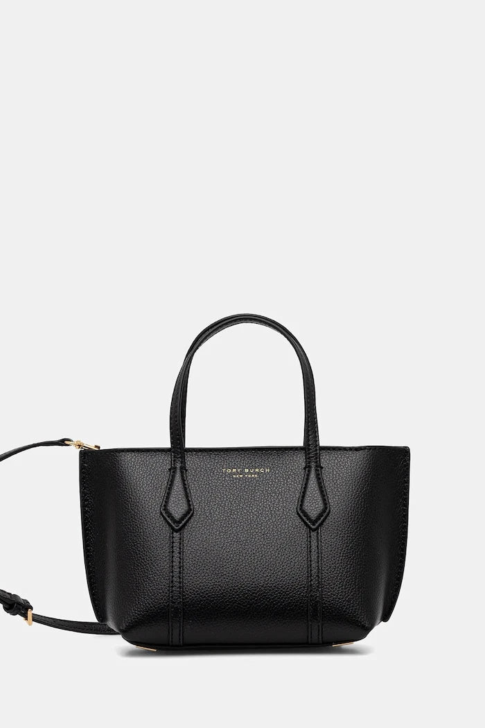 Кожена чанта Tory Burch Perry Mini Tote
