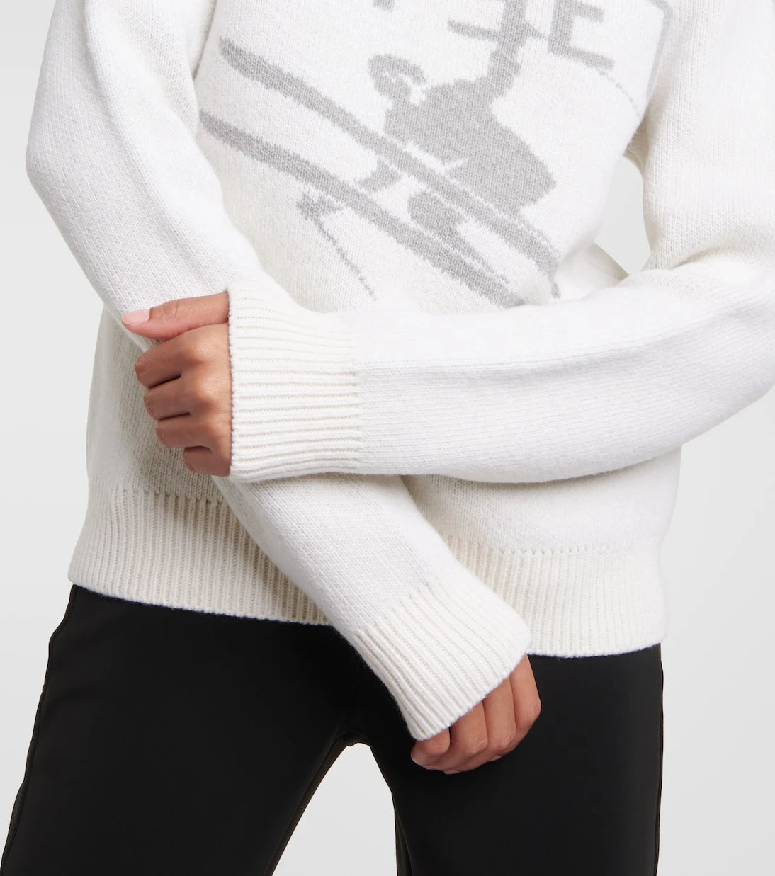 Jet Set - Wool intarsia turtleneck sweater