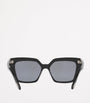 TOM FORD Black Acetate Winona Cat Eye Sunglasses