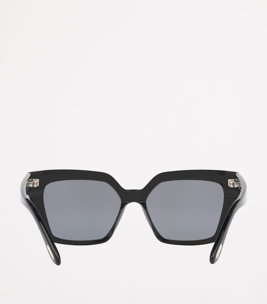 TOM FORD Black Acetate Winona Cat Eye Sunglasses