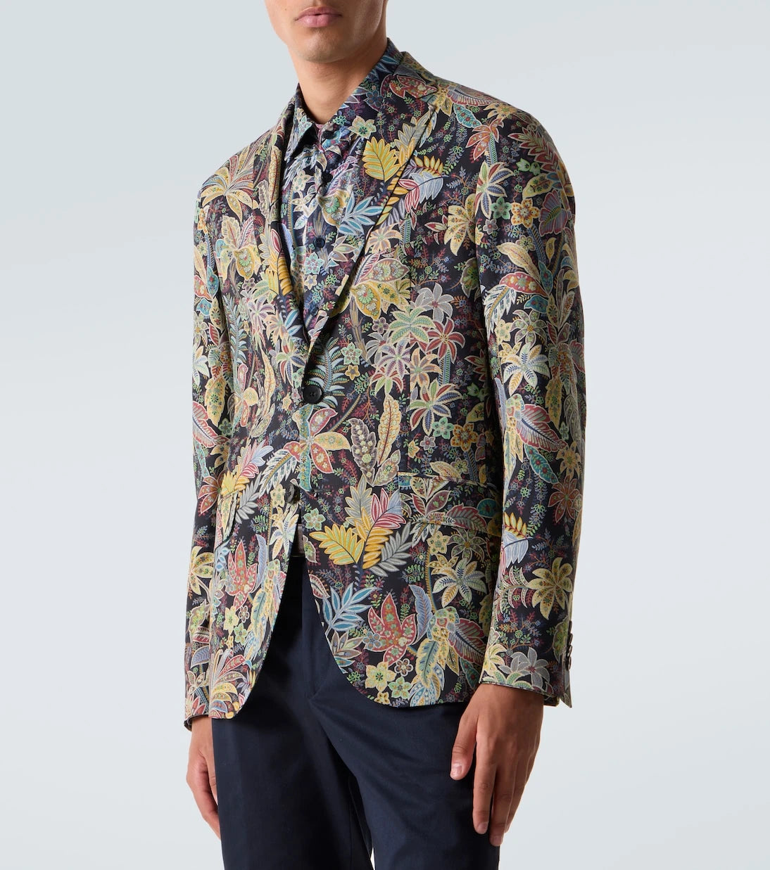 Etro - Roma printed wool-blend blazer