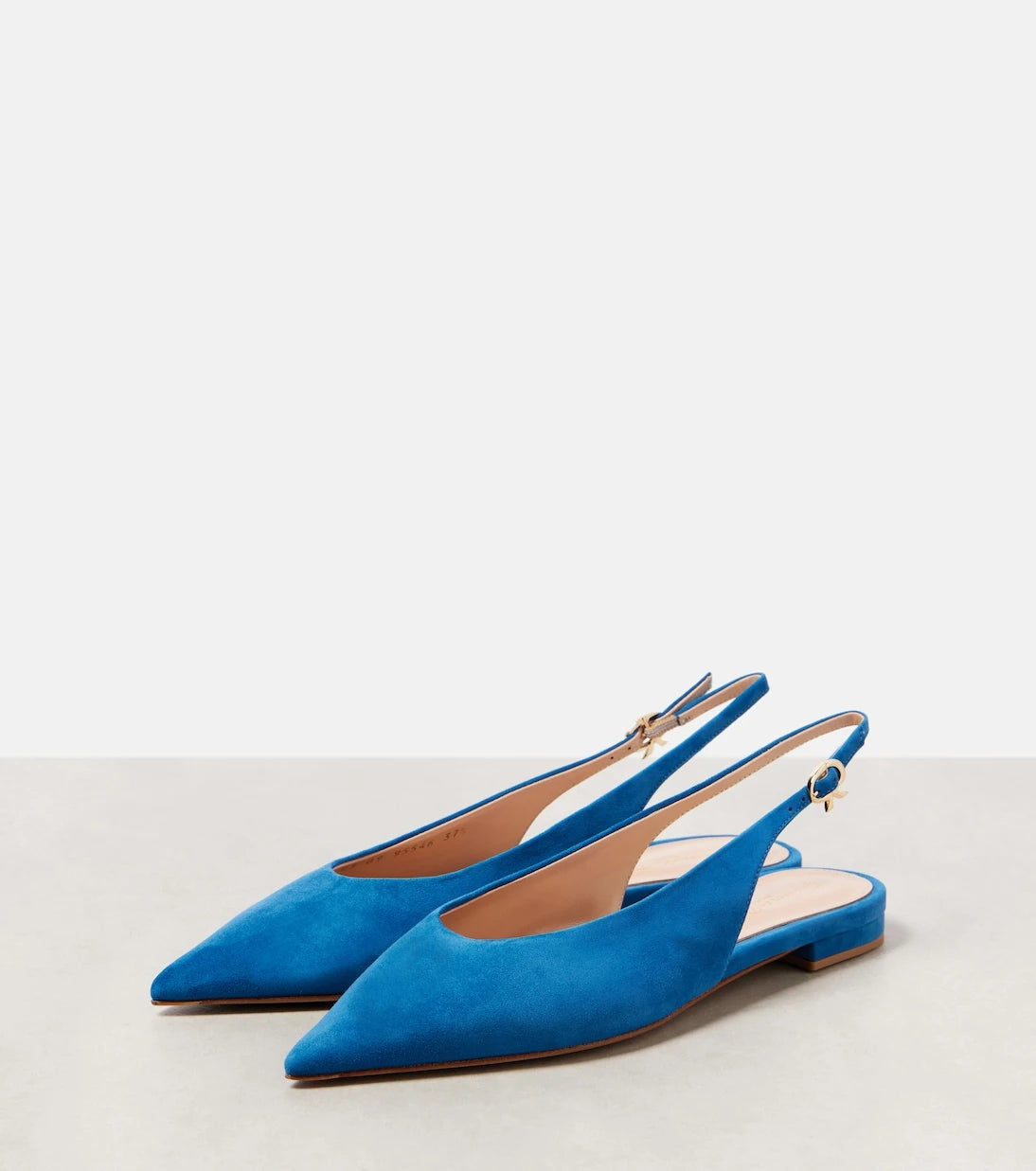 Gianvito Rossi - Suede slingback flats