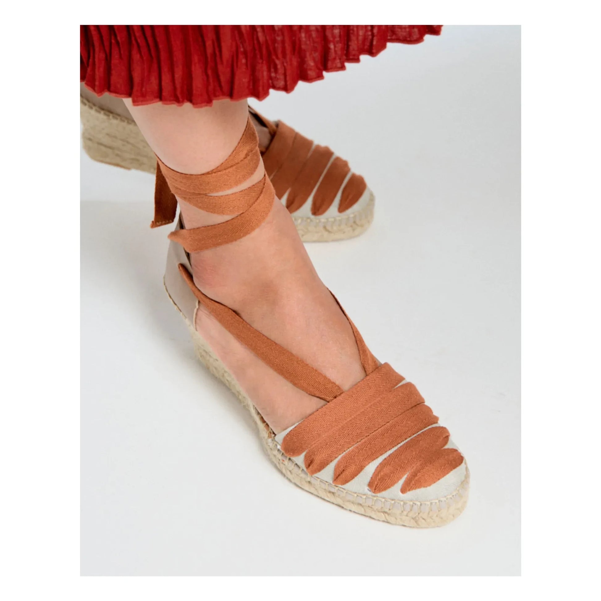 Naguisa - Moraira Espadrilles | Brick red