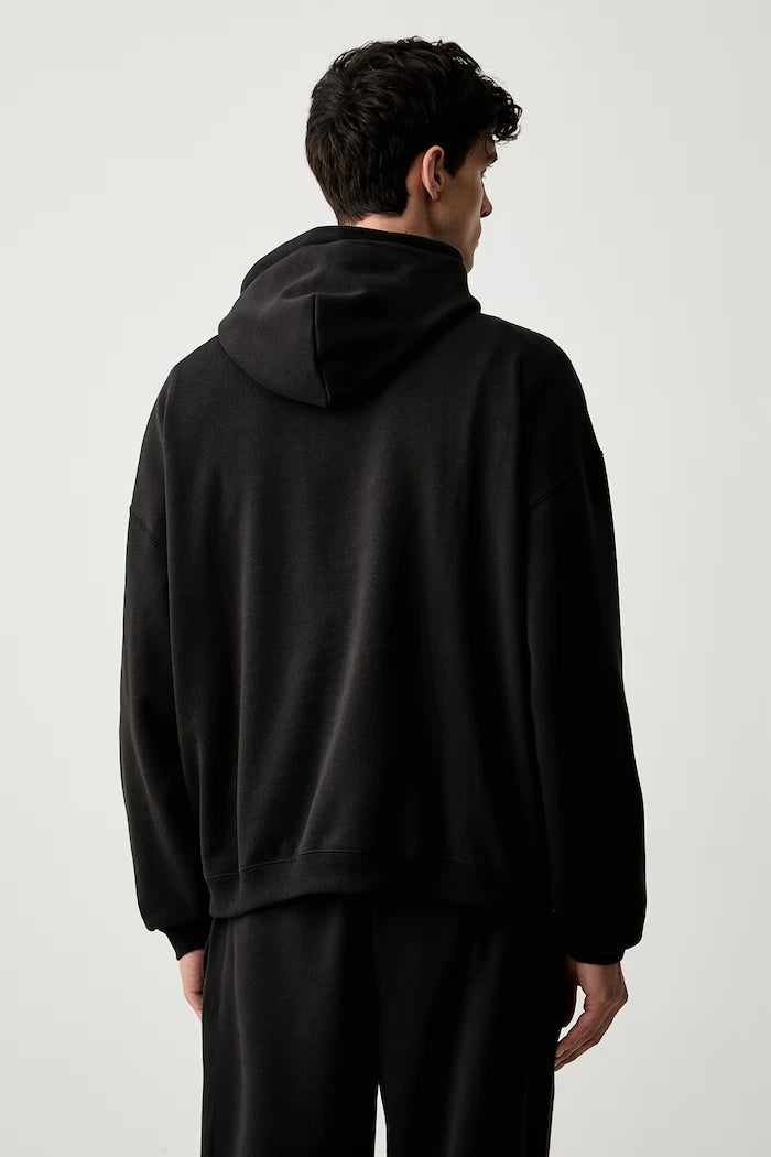 Puma kapüşonlu erkek pamuklu sweatshirt FUNDAMENTALS