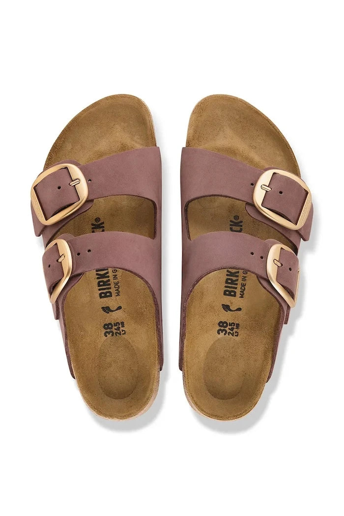 Birkenstock kadın nubuk terlik Arizona Big Buckle Nubuck Leather
