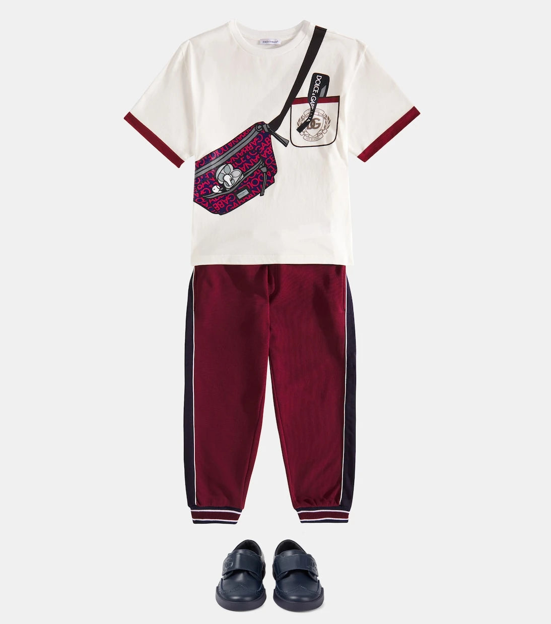 Dolce&Gabbana Kids - بنطلون رياضي قطني