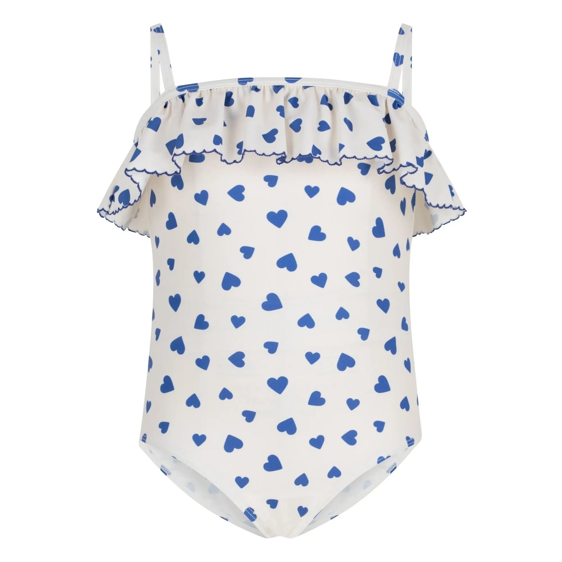 Petit Bateau - Flying Hearts Swimsuit | White