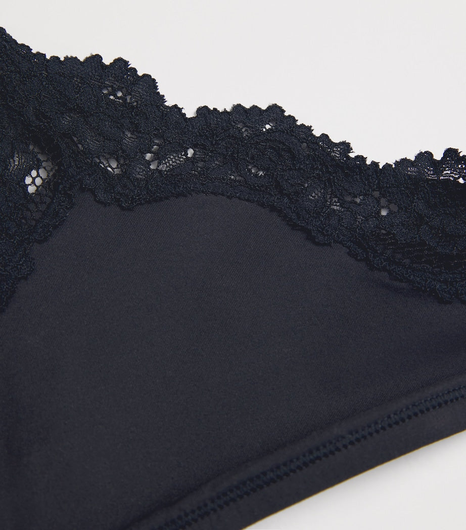 Lace-Trim Fits Everybody Scoop-Neck Bralette