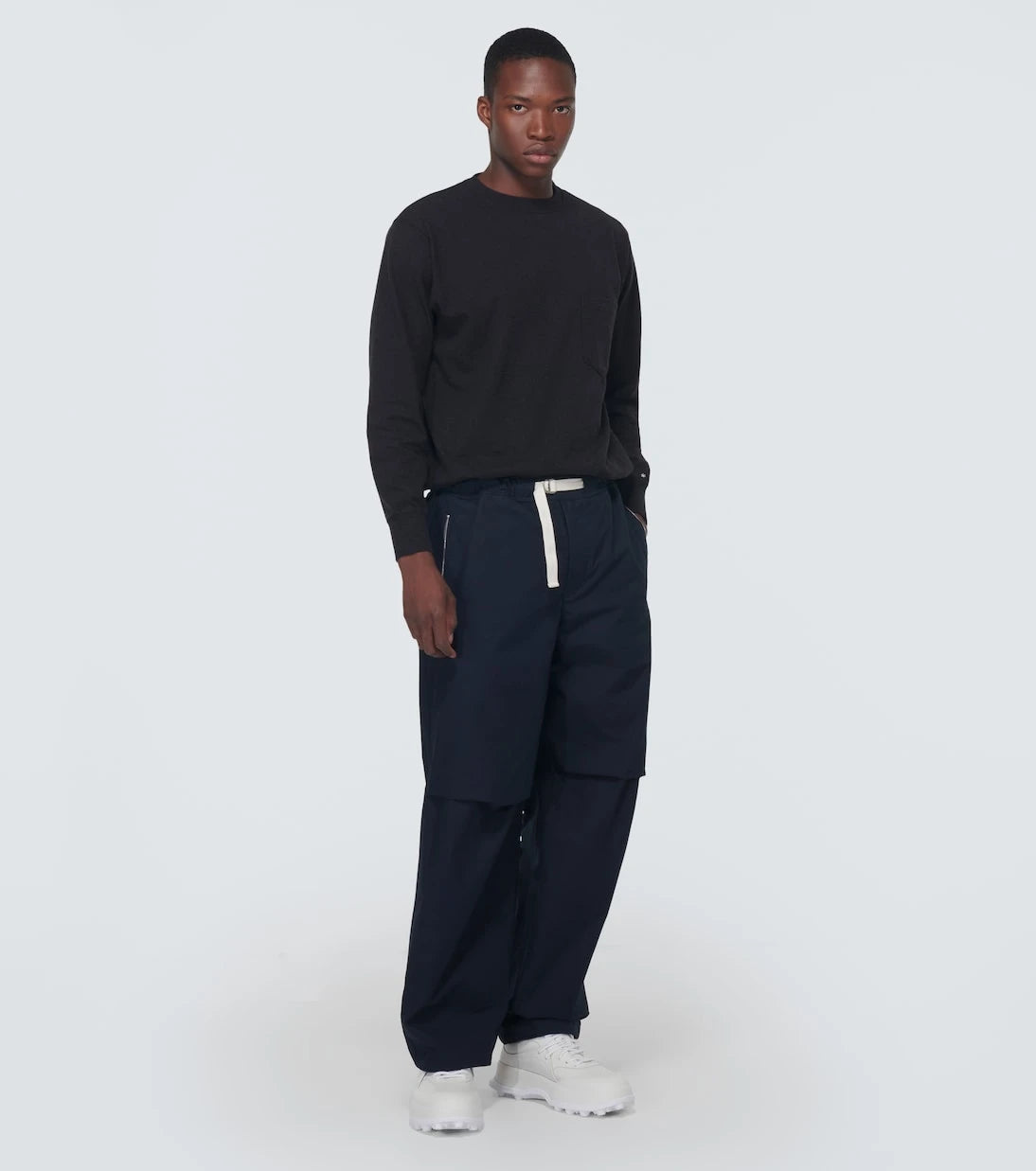 Jil Sander - Semanado leather sneakers