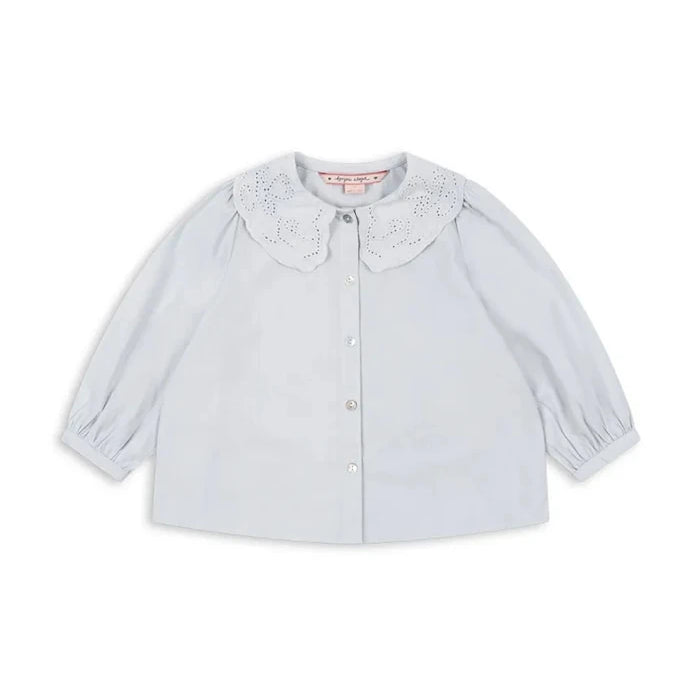 Konges Sløjd RILO COLLAR SHIRT GOTS Çocuk Pamuk Gömlek
