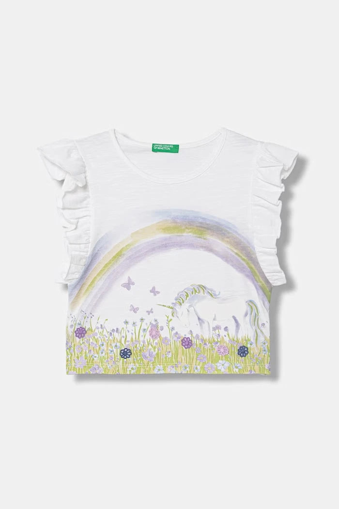 United Colors of Benetton çocuk pamuklu tişört
