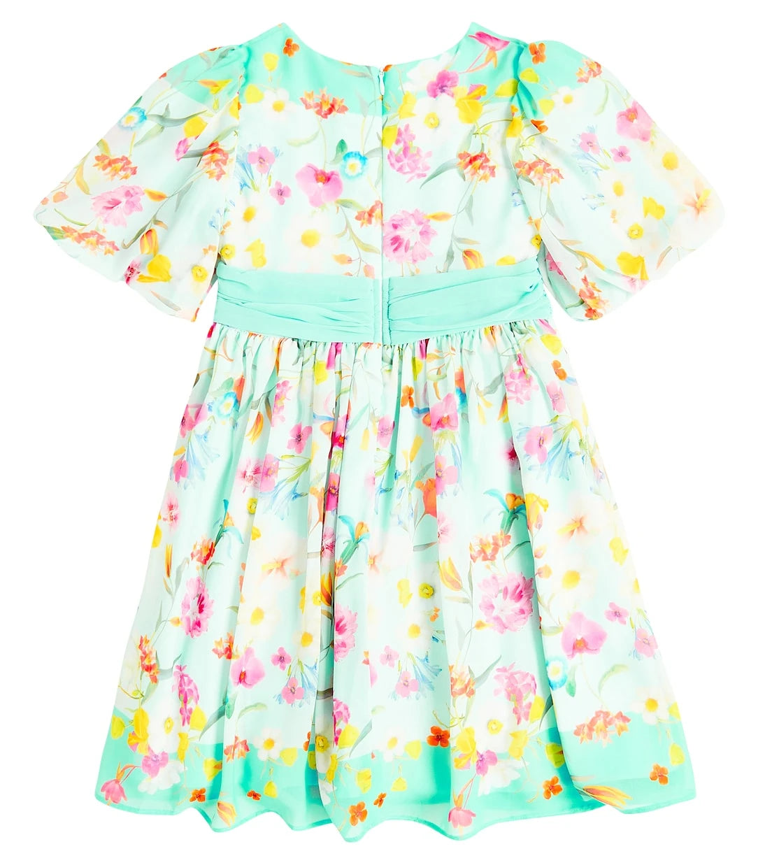 Patachou - Balloon-sleeve floral dress