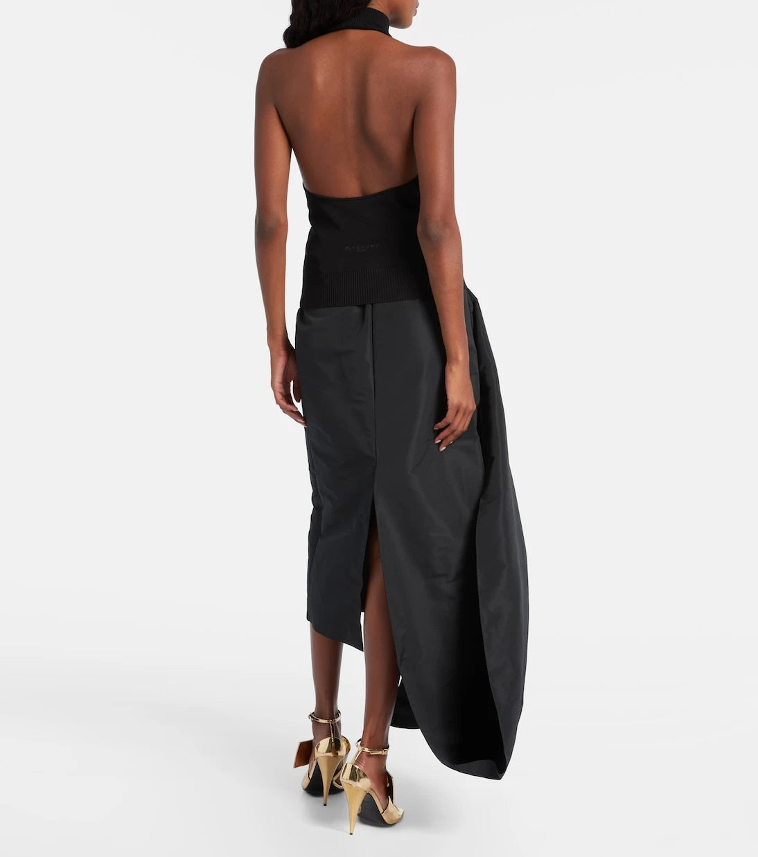 Givenchy - Halterneck open-back jersey top