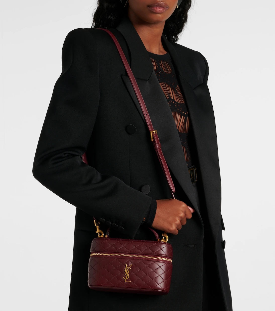 Saint Laurent - Gaby patent leather vanity bag