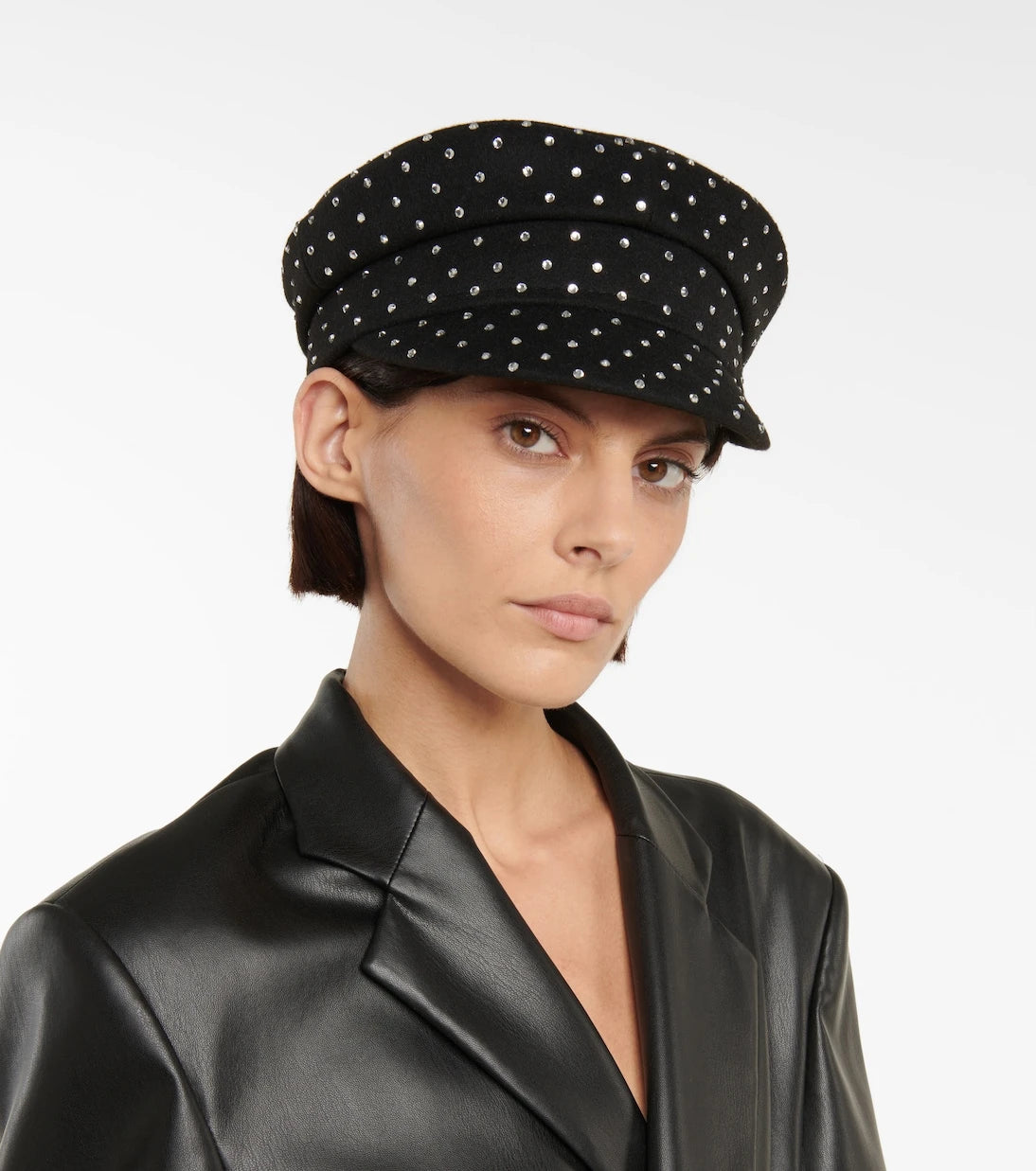 Ruslan Baginskiy - Embellished wool baker boy cap