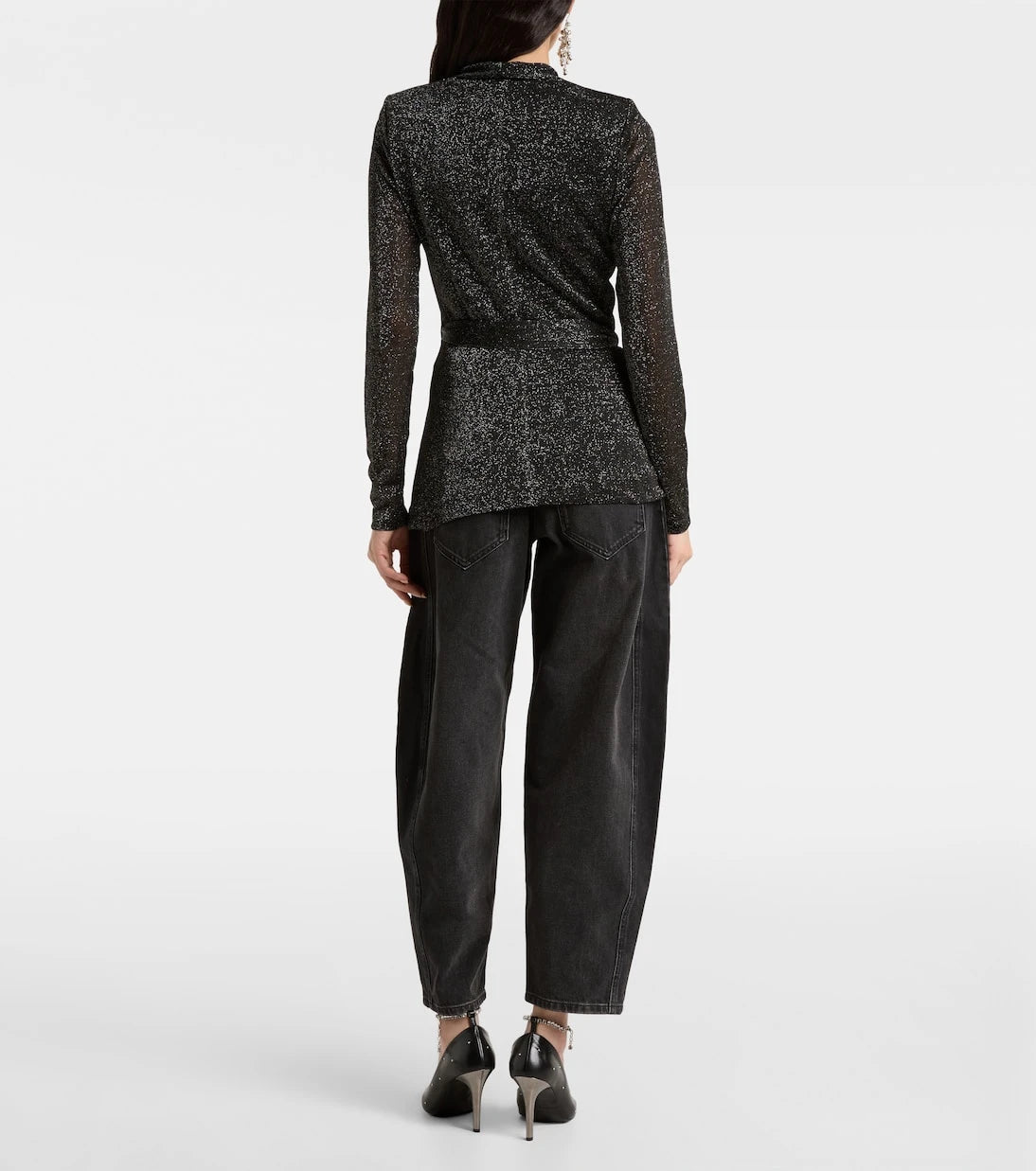 Isabel Marant - Cinay lamé wrap top