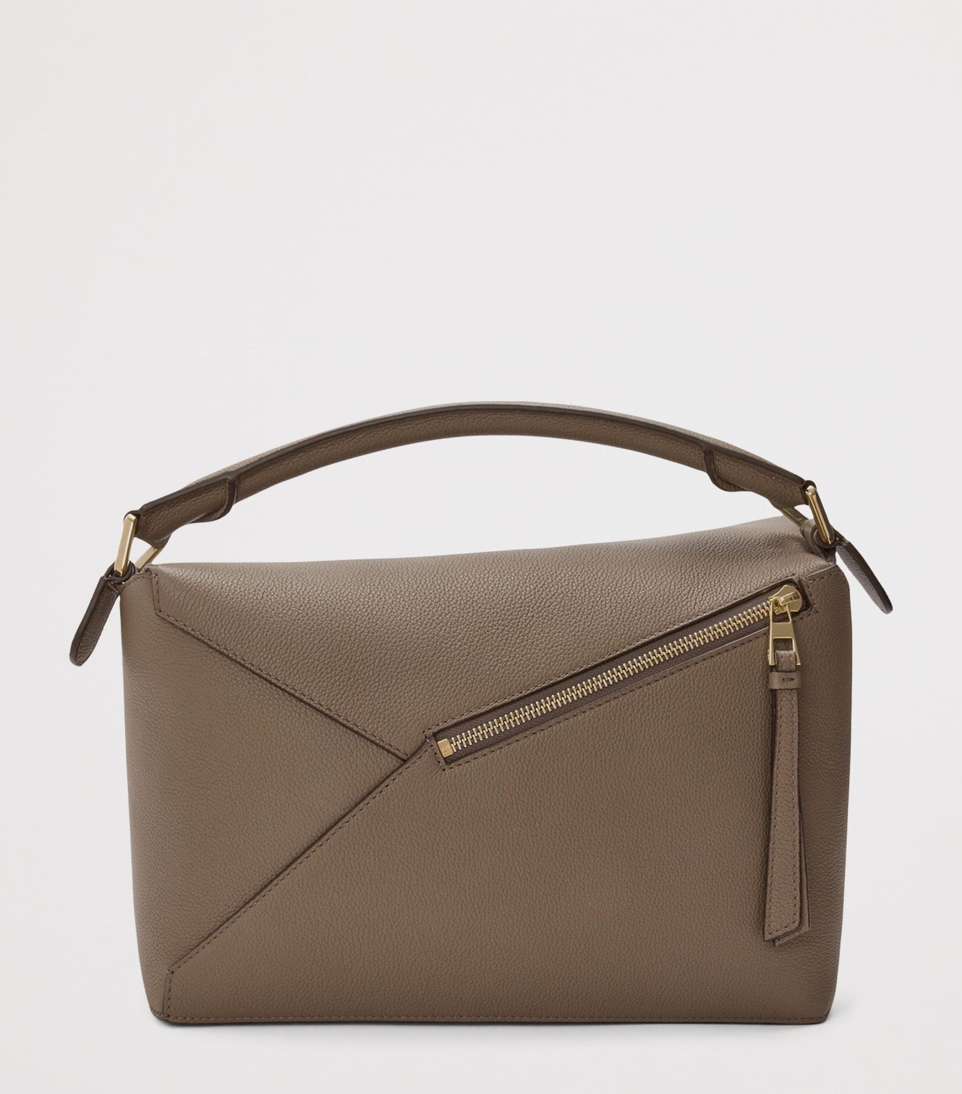 LOEWE Brown Medium Leather Puzzle Edge Top-Handle Bag