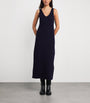 Wool Ribbed Maxi Dress NAVY