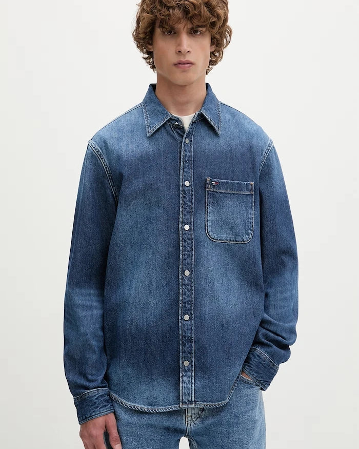Tommy Jeans Erkek Denim Gömlek