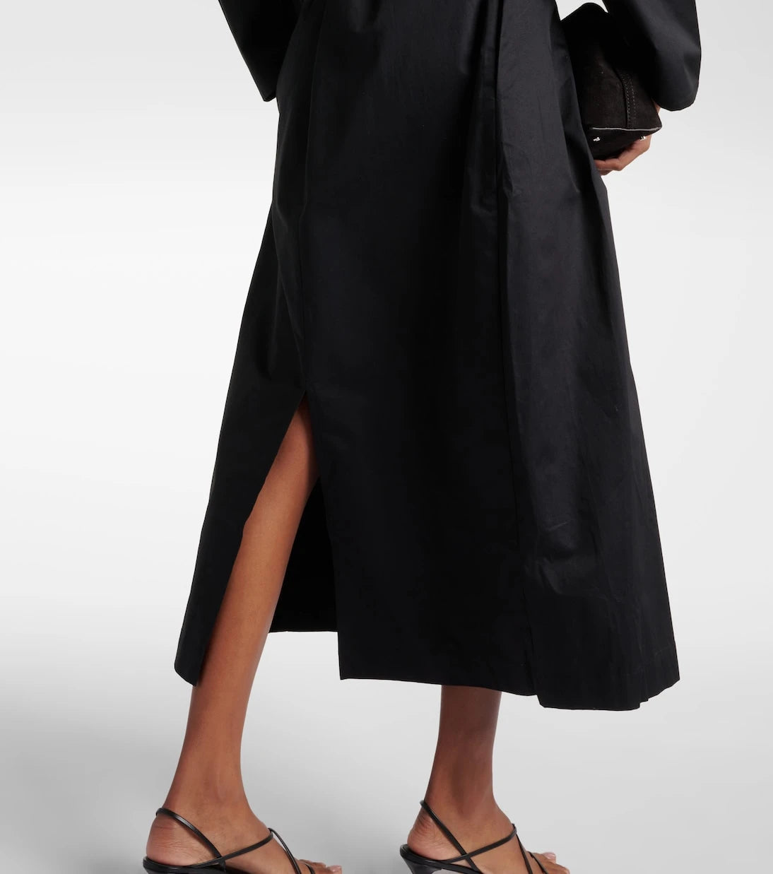 CO - Gathered cotton midi dress