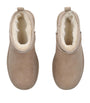 UGG Beige Suede Classic Ultra Mini Boots