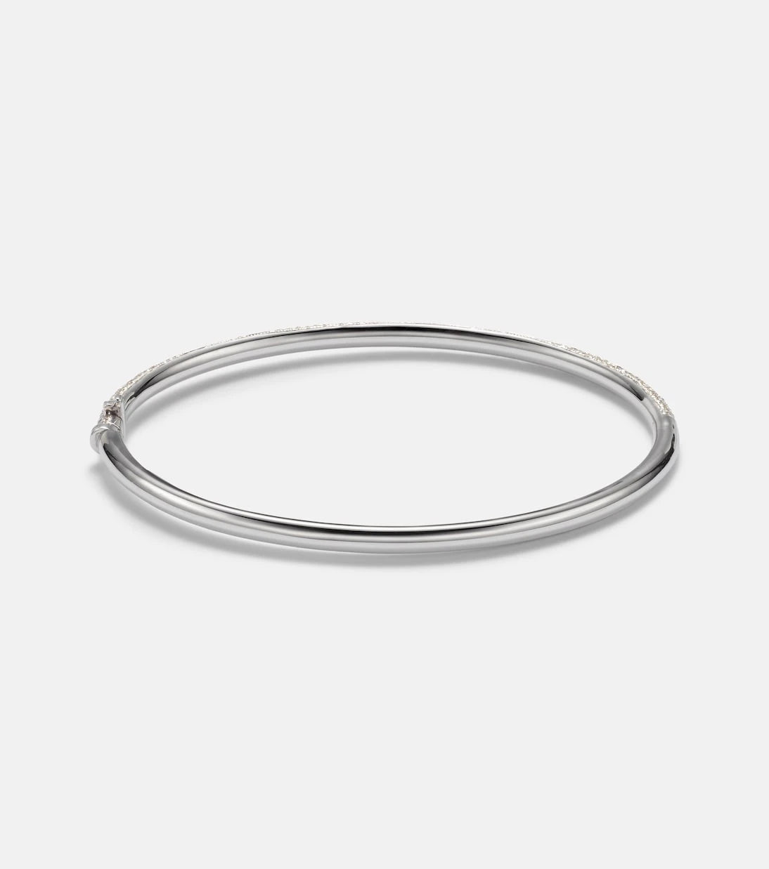 Yvonne Léon - Jonc Zèbre 9kt white gold bracelet with diamonds