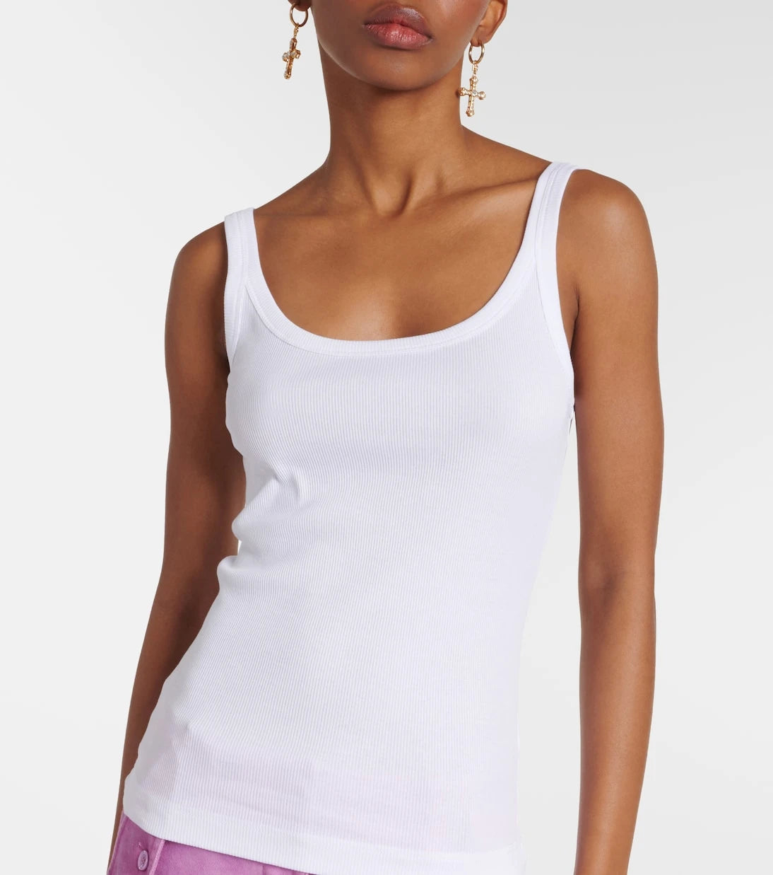 Dolce&Gabbana - Ribbed-knit cotton tank top