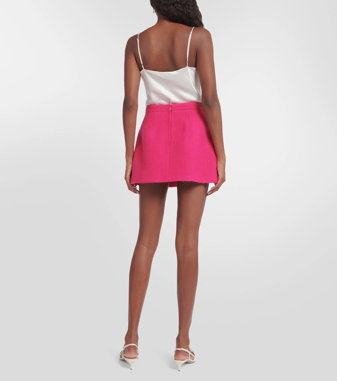 REDValentino - تنورة قصيرة من صوف الفيرجن
