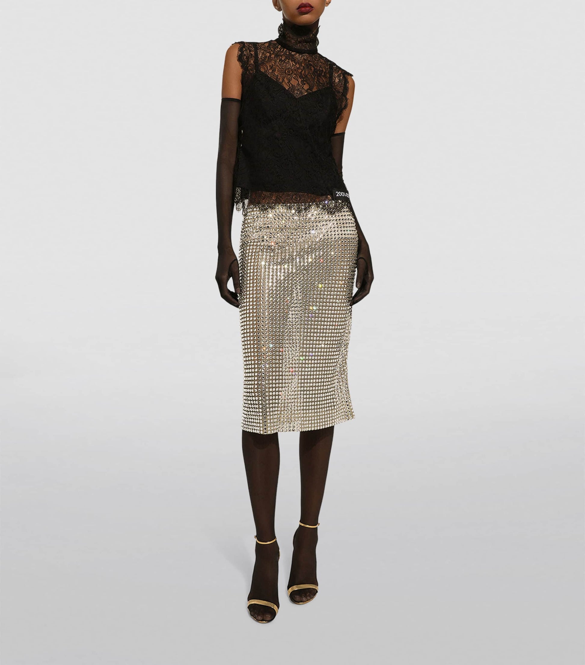 Dolce & Gabbana Multi Lace Sleeveless Blouse