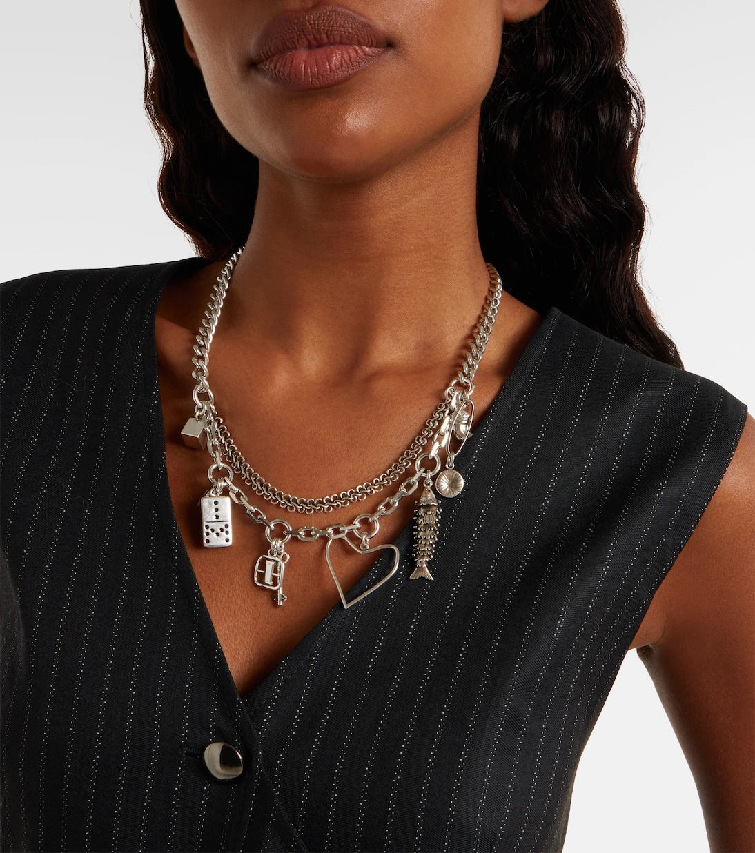 Isabel Marant - Embellished chain necklace