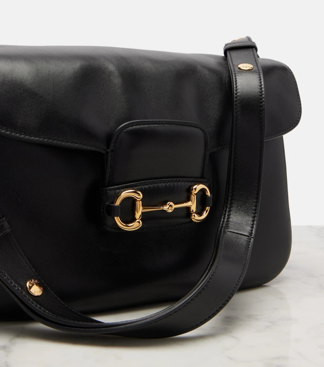 Gucci - Gucci Horsebit 1955 Large leather shoulder bag