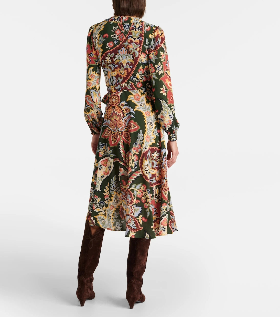 Etro - Desenli kruvaze elbise